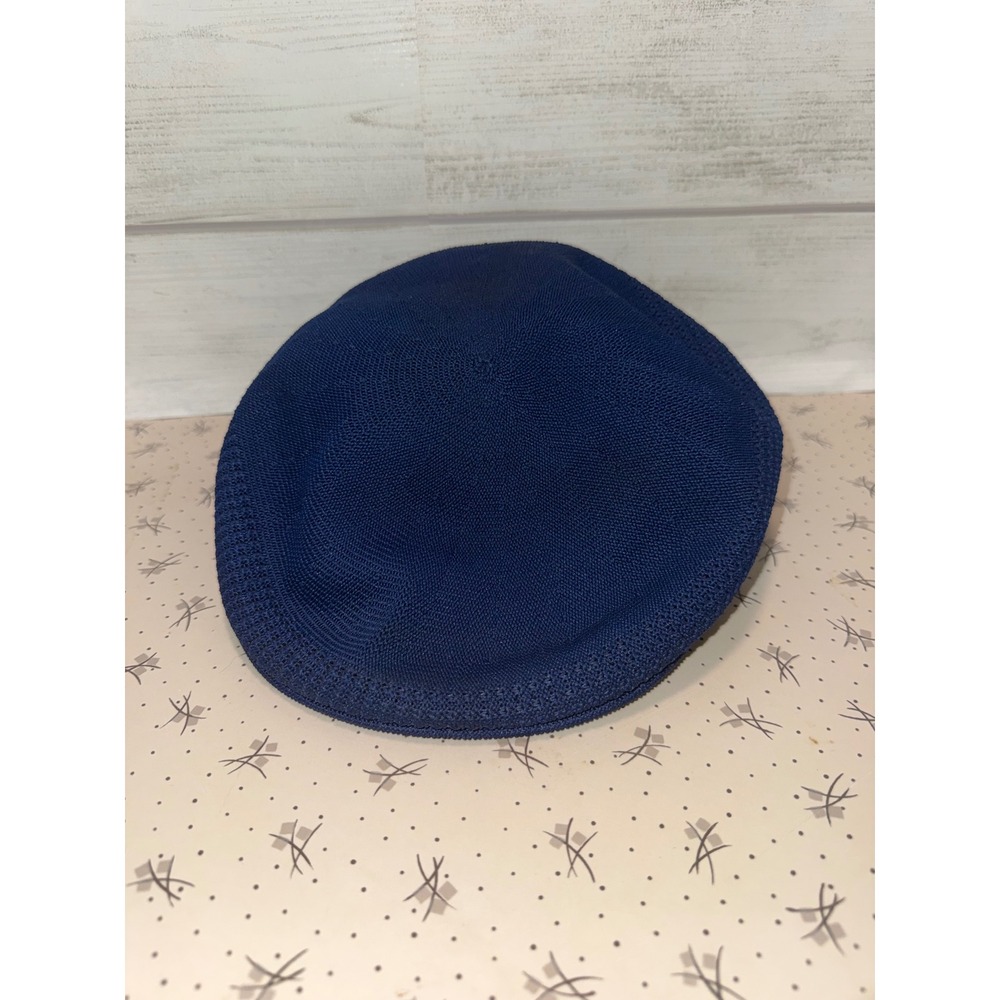 Cloverdale Navy‎ Blue Knit Ivy Cap Cove Cay Golf Hat Made in USA Size 7 Flat Cap